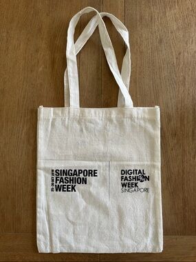 Singapore Fashion Week Canvas Tote Bag - White